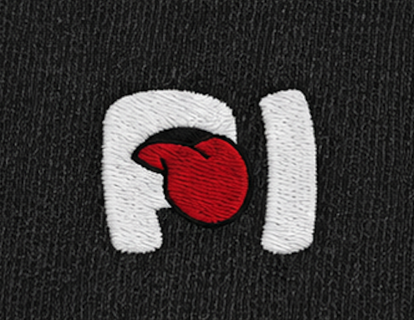 Embroidered logo